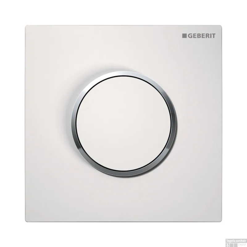 Bestel Nu Urinoirstuursysteem Geberit Sigma 10 Pneumatische Bediening Wit