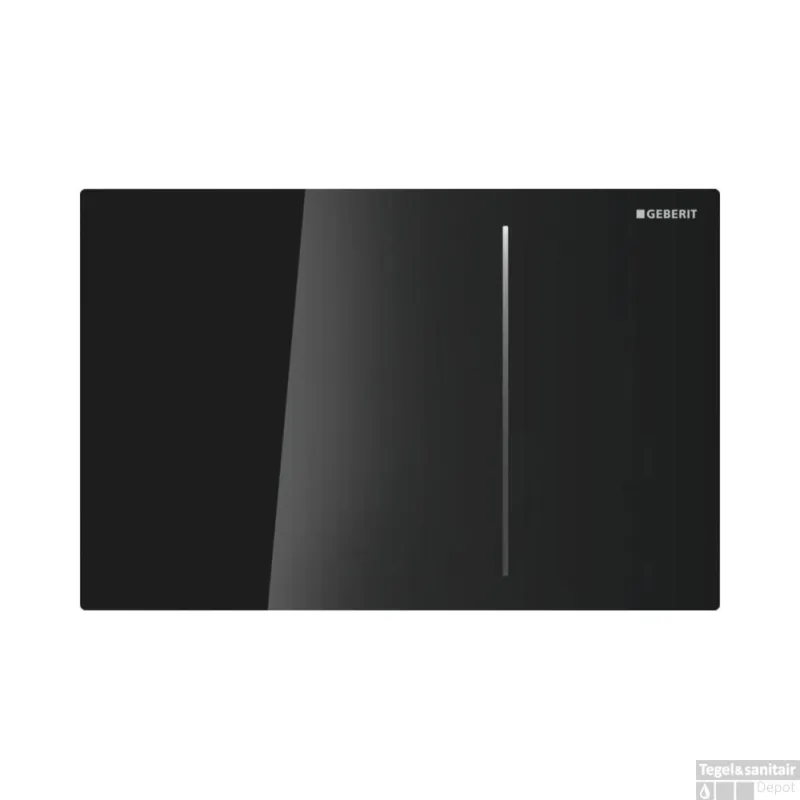Bedieningsplaat Geberit Sigma 70 tav UP320 Glas Zwart/Aluminium OP=OP Fabrieksprijs