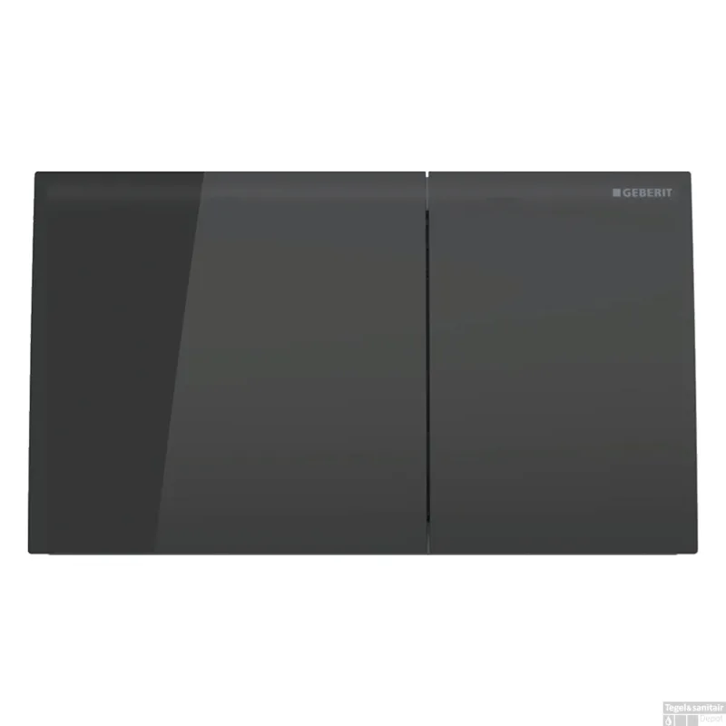 Koop Online Drukplaat Geberit Sigma 70 Frontbediening 2-toets Glas Zwart