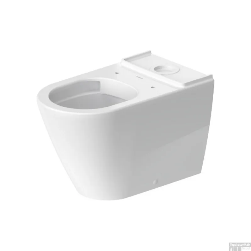 Beperkte Voorraad Toilet Duravit D-Neo HygieneGlaze Staand Voor Reservoir Rimless Diepspoel 65 cm Hoogglans Wit