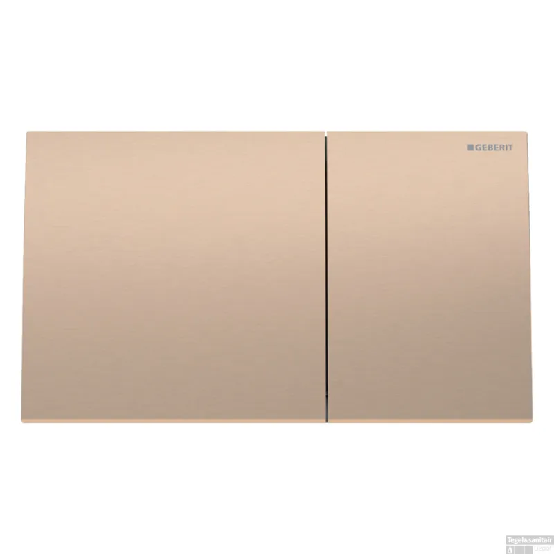 Hoge Kwaliteit Drukplaat Geberit Sigma 70 Frontbediening 2-toets RVS Roodgoud
