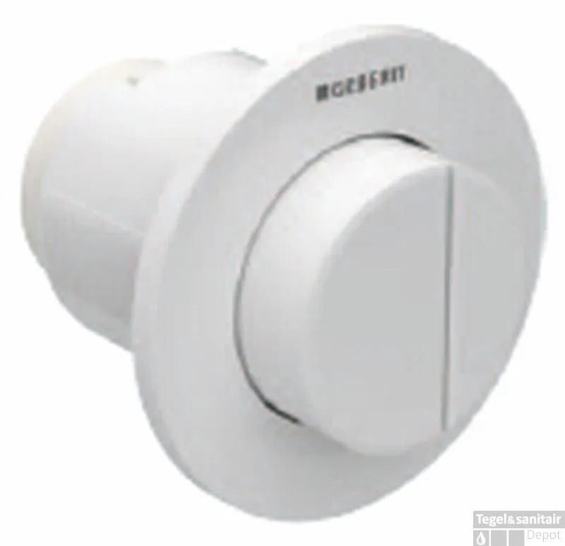 Geberit Type 01 2-knops Pneumatische Inbouwdrukker Sigma/delta 8cm Wit Favoriet