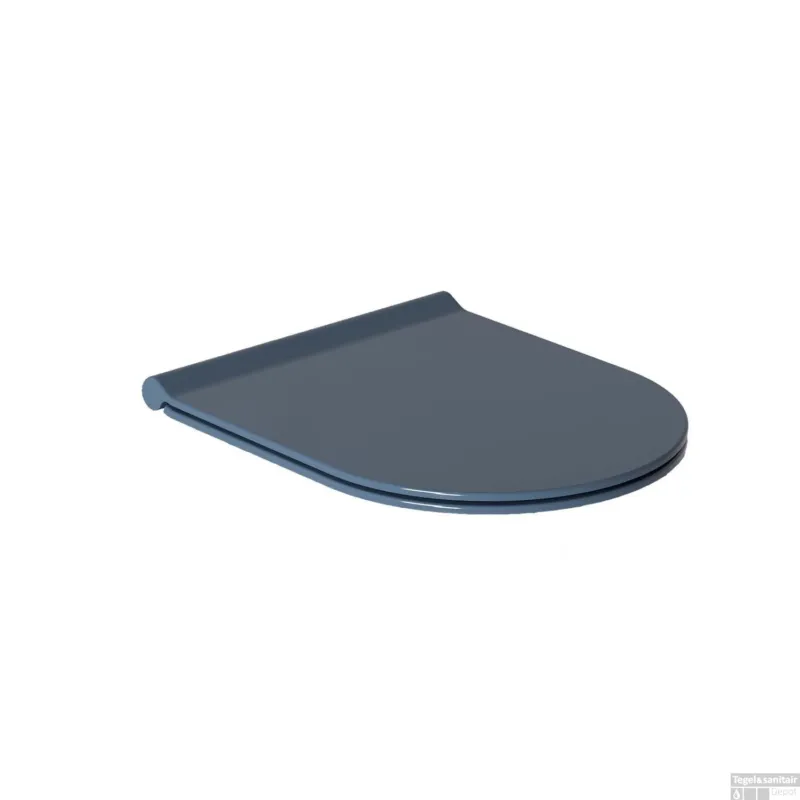 Toiletzitting Salenzi Form Slim met Softclose Glans Blauw Populair