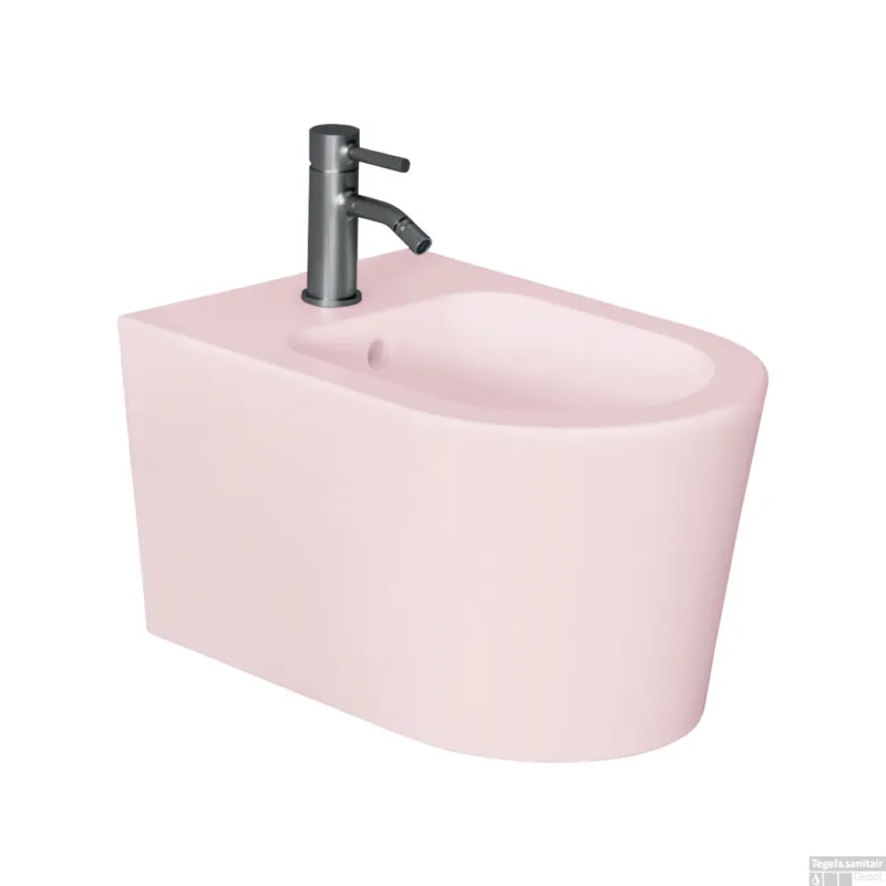 Alleen Vandaag Bidet Salenzi Form Square Mat Roze (exclusief kraan)
