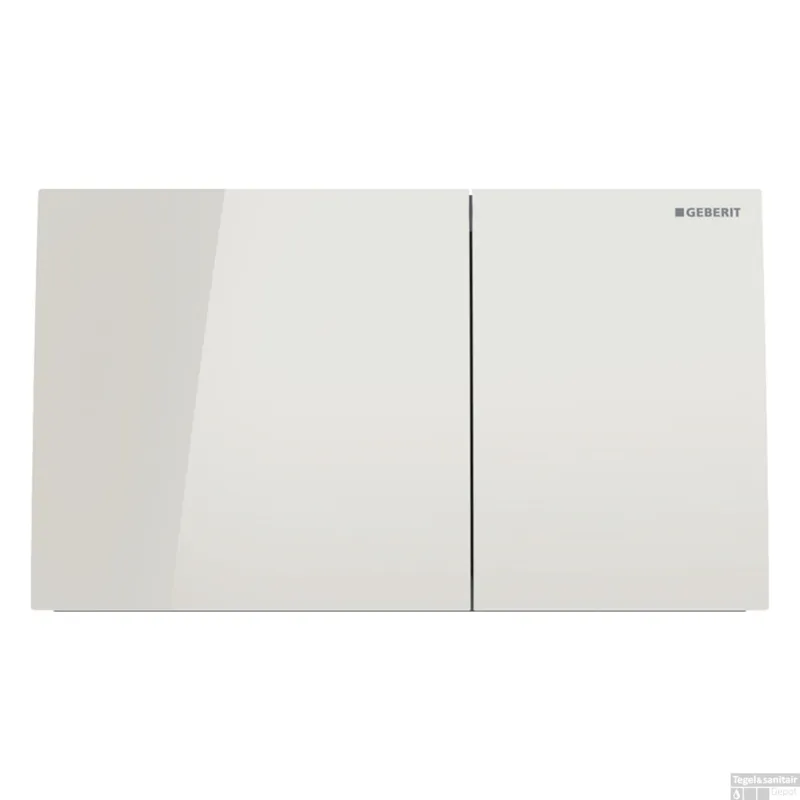 Seizoensaanbieding Drukplaat Geberit Sigma 70 Frontbediening 2-toets Glas Zandgrijs