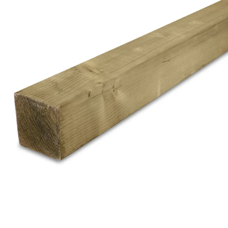 Tijdelijk Beschikbaar vuren - balk - geimpregneerd Geïmpregneerd vuren balk - 90x90 mm - geschaafd - balk voor buiten - geïmpregneerd vurenhout KD 18-20% - Geïmpregneerd vuren balk - 90x90 mm - geschaafd: 270 cm