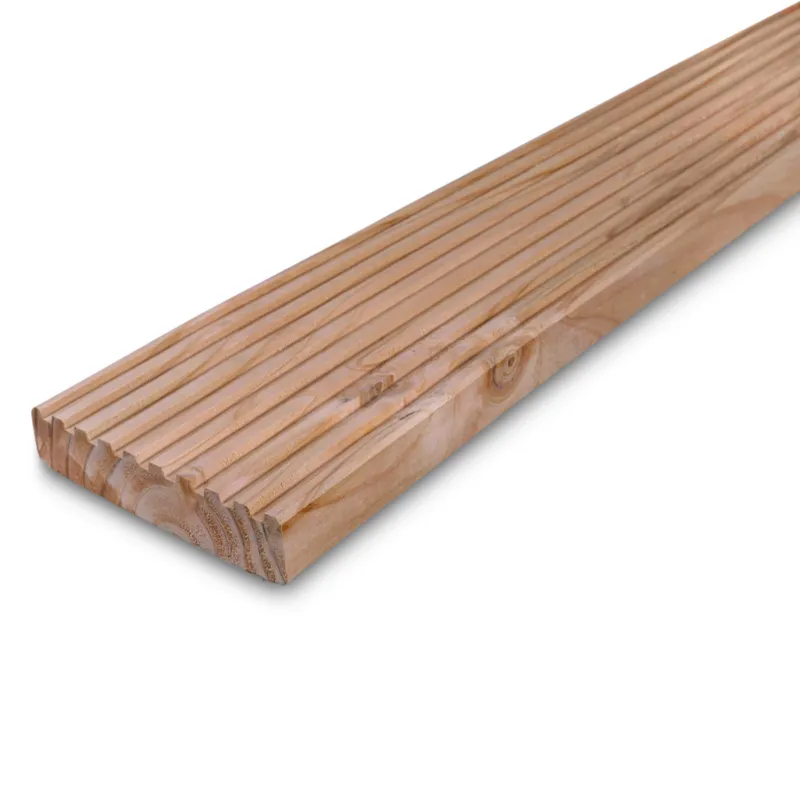 douglas - vlonderplank Douglas vlonderplank - 28x145 mm - geschaafd - gegroefde terrasplank - douglashout KD 18-20% - Douglas vlonderplank - 28x145 mm - geschaafd: 300 cm Laatste Versie