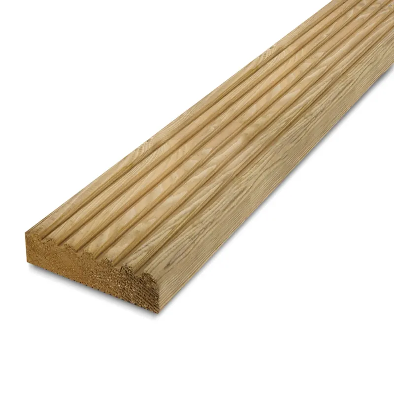 Bestel Nu grenen - vlonderplank - geimpregneerd Geïmpregneerd grenen vlonderplank - 28x140 mm - geschaafd - gegroefde terrasplank - geïmpregneerd grenenhout KD 18-20% - per bundel - 112 stuks - Geïmpregneerd grenen vlonderplank - 28x140 mm - geschaafd: 400 cm
