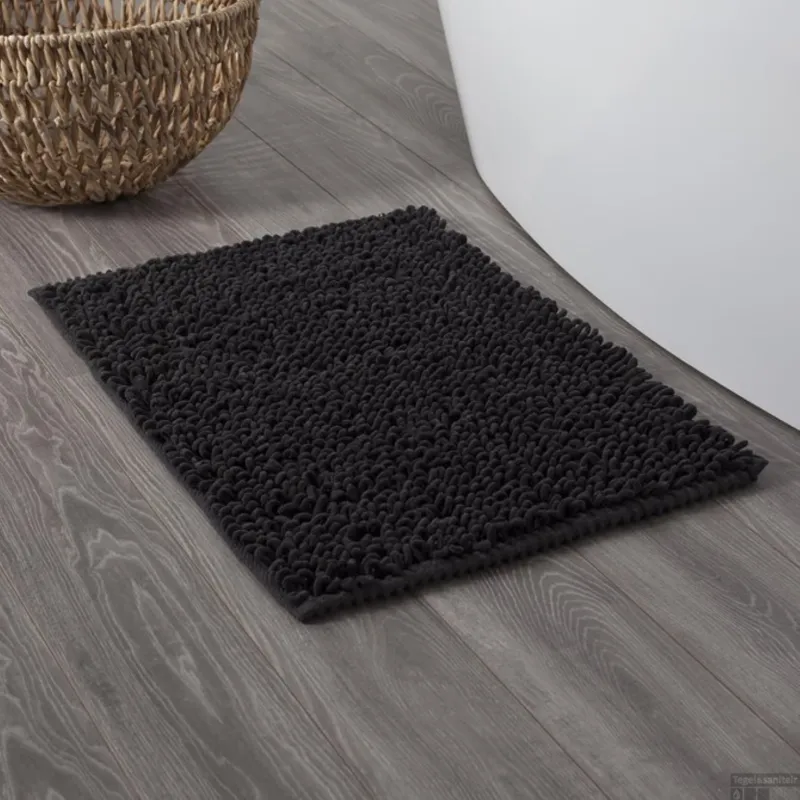 Aanbieding Badmat Sealskin Twist 60x90 cm Microfibre Antraciet