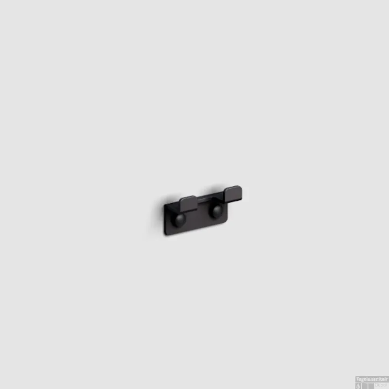 Dubbele Handdoekhaak Clou Fold 3,7 x 6,6 cm Mat Zwart Koop Online