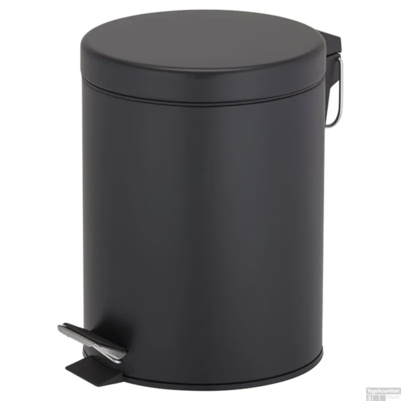 Direct Beschikbaar Pedaalemmer Geesa Hotel 5 liter RVS Zwart