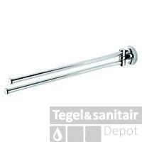 Geesa Luna 2-lids Handdoekrek Chroom Premium