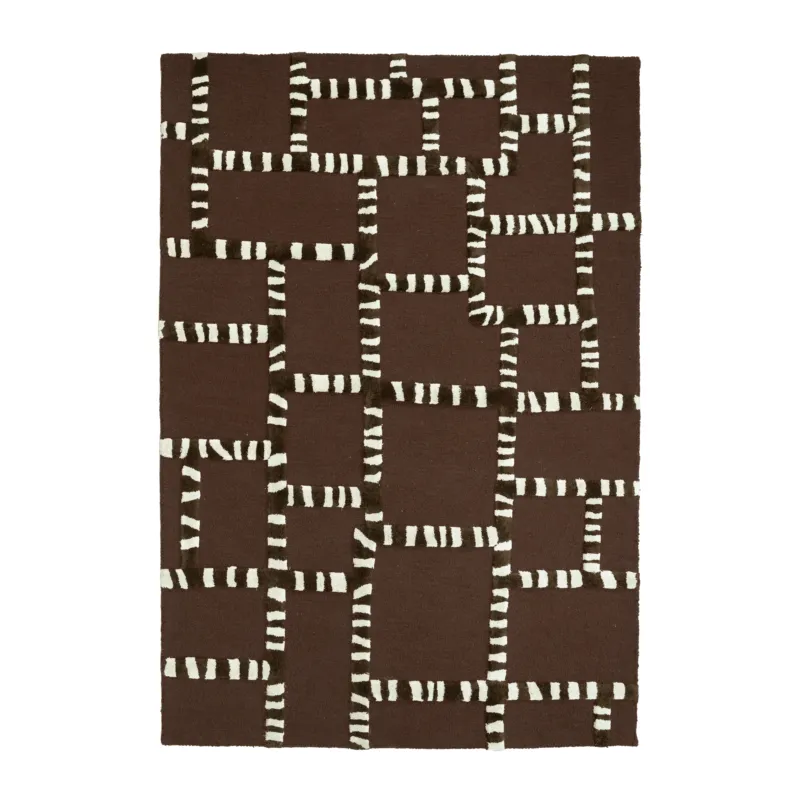 Uitverkoop Carpet StripeScape Vloerkleed – Bruin & Caramel