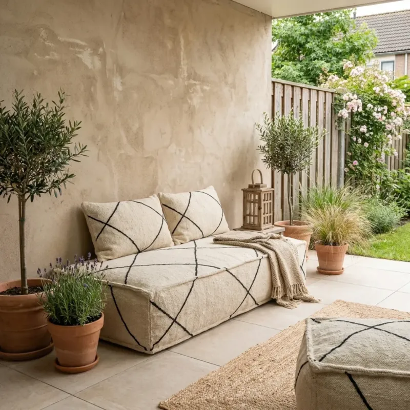Direct Beschikbaar Berber Kussenset – Lounge Comfort voor Binnen & Buiten