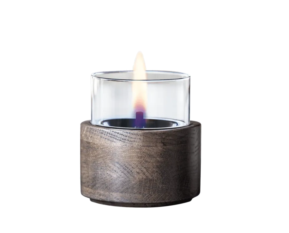 Tenderflame Lotus 12 – Eiken Tafelhaard | 4-5u Bioethanol Sfeerhaard | Halvor Bakke Koop Online