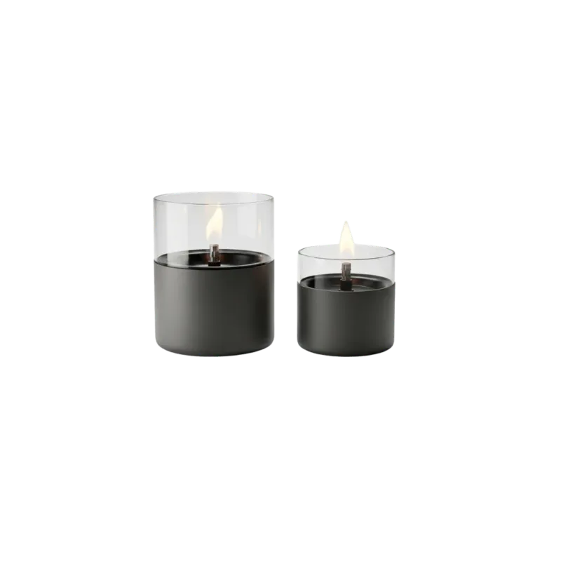 Tenderflame Lilly 8 & 10 Duo Pack Gun Metal – Giftset 2 Tafelhaarden Laatste Kans