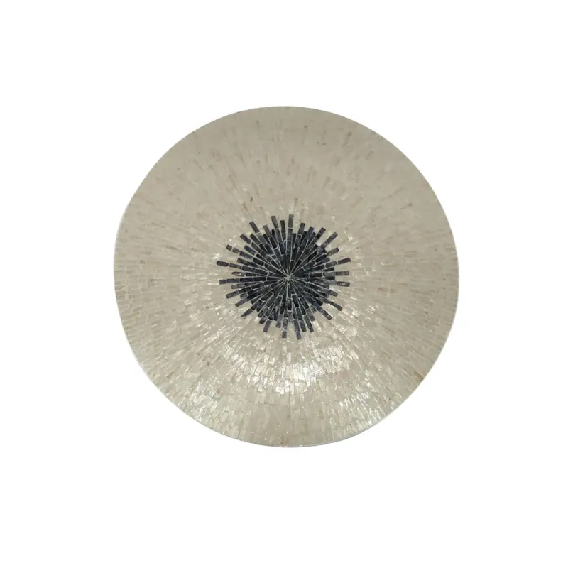 Fabrieksprijs Rond Wandpaneel Bamboo Wit 60 cm – Vojtech S