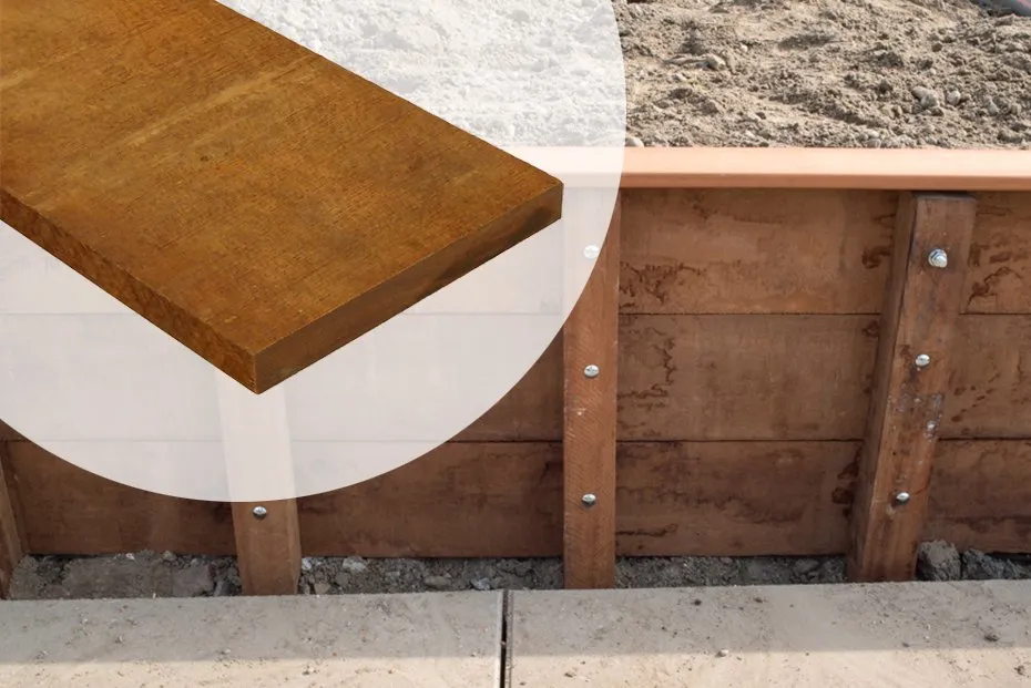 Beschoeiingsplanken Hardhout 2.0x20cm Populaire Hardhouten planken voor in/rond het water - 200 cm Speciale Aanbieding