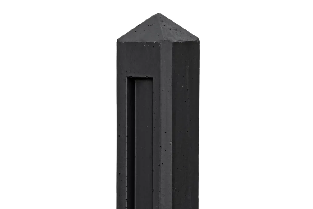 Aanbieding Betonpaal Hunze Antraciet Gecoat 10 x 10 x 145 cm - Tussenpaal