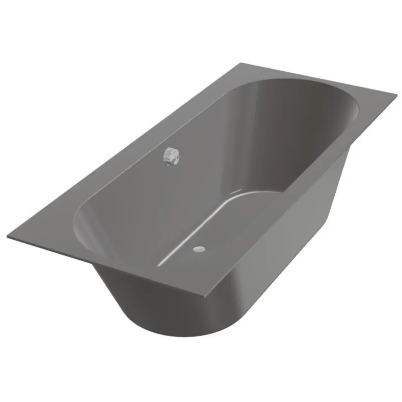 Beste Prijs Ligbad Beterbad Xenz Madeira 160x75 cm Inclusief Badpoten Antraciet