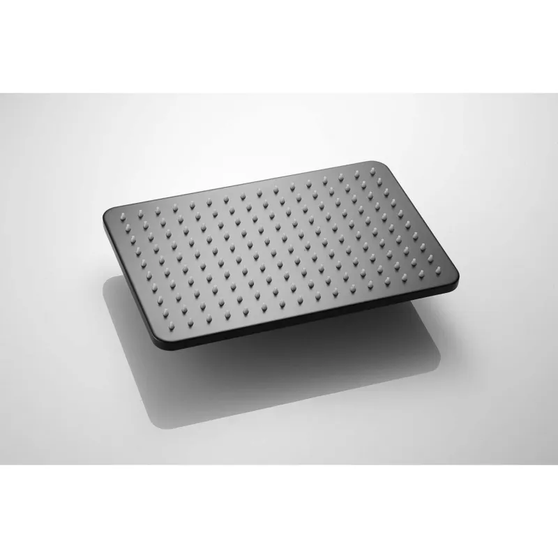 Koopje Hoofddouche AquaSplash Vision Rechthoekig 30x20 cm Mat Zwart