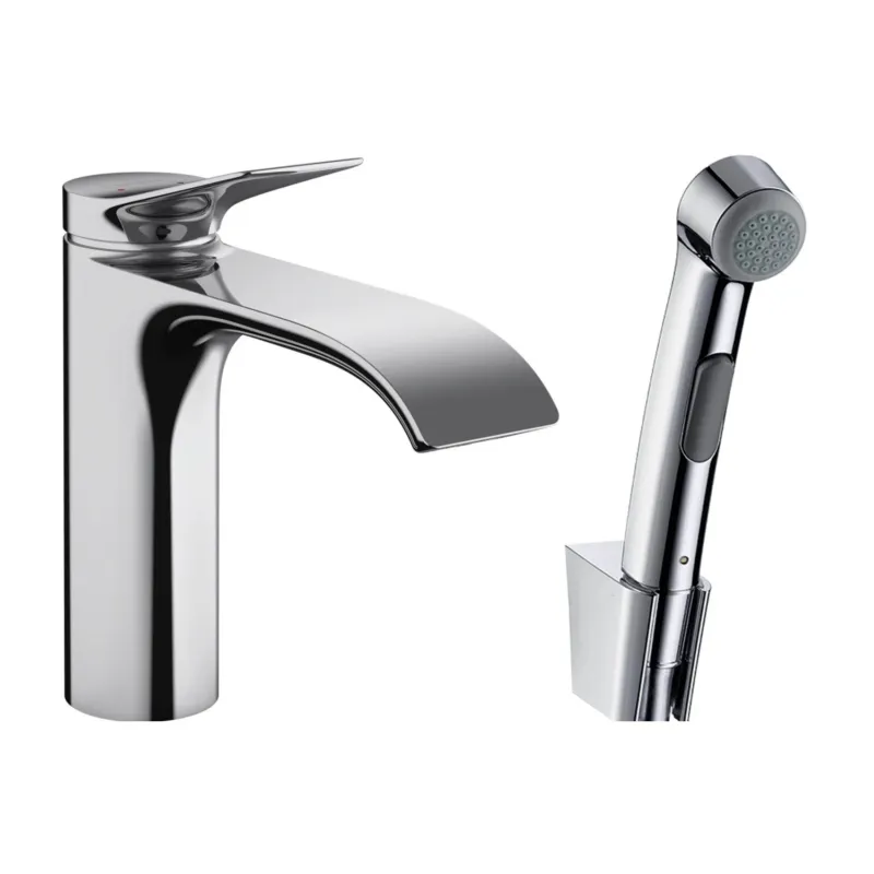 Lage Kosten Wastafelmengkraan Hansgrohe Vivenis Bidethanddouche en Doucheslang 160 cm Chroom