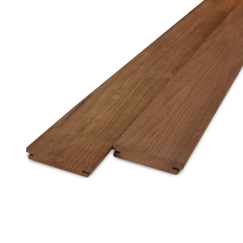 thermo - b-fix Thermo fraké B-fix plank - 21x64 mm - geschaafd - B-fix rabat- & vlonderplank - thermisch gemodificeerd frake hout KD 8-12% - Thermo fraké B–fix plank - 21x64 mm - geschaafd: 425 cm Op = Op