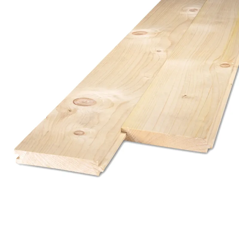 vuren - rabat Vuren mes en groef plank - 18x115 mm - geschaafd - veer & groef rabat - vurenhout KD 18-20% - Vuren mes en groef plank - 18x115 mm - geschaafd: 480 cm Superprijs