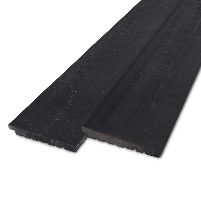 Aanbieding vuren - rabat - zwart Zwart gebeitst vuren Zweeds rabat - 14-28x180 mm - ruwe zichtzijde - potdeksel plank - zwart vurenhout KD 18-20% - Zwart gebeitst vuren Zweeds rabat - 14–28x180 mm - ruwe zichtzijde: 420 cm