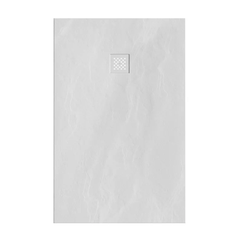 Korting Douchebak Sanitop Just Creating Relievo Crag 90x140 cm Mat Wit