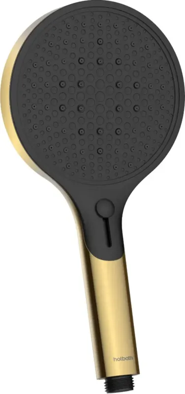 Hotbath Cobber M320 handdouche 13cm geborsteld messing PVD Populair