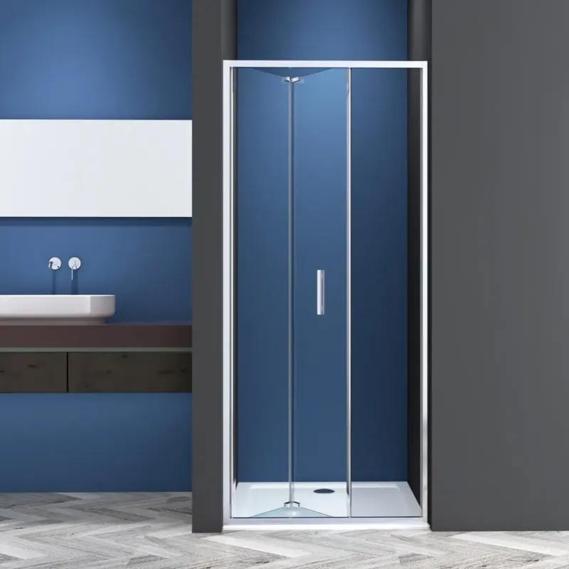Dagaanbieding Badstuber Baso vouwdeur 100cm chroom