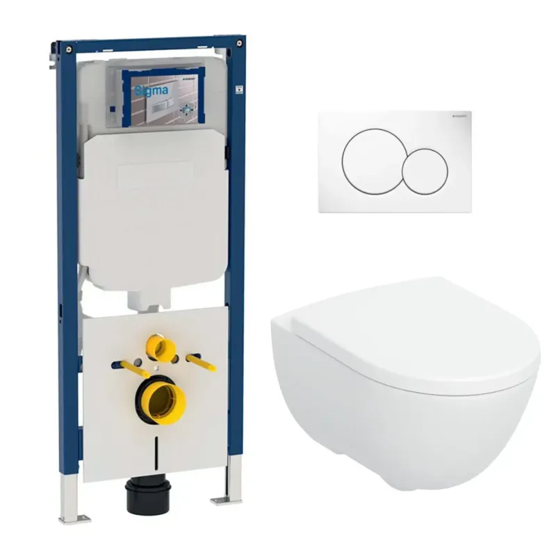 Geberit UP720 toiletset met Geberit Tropea randloos toilet met softclose zitting Direct Beschikbaar