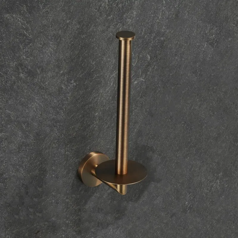 Nu Kopen Saniclear Antique dubbele reserve rolhouder verouderd messing