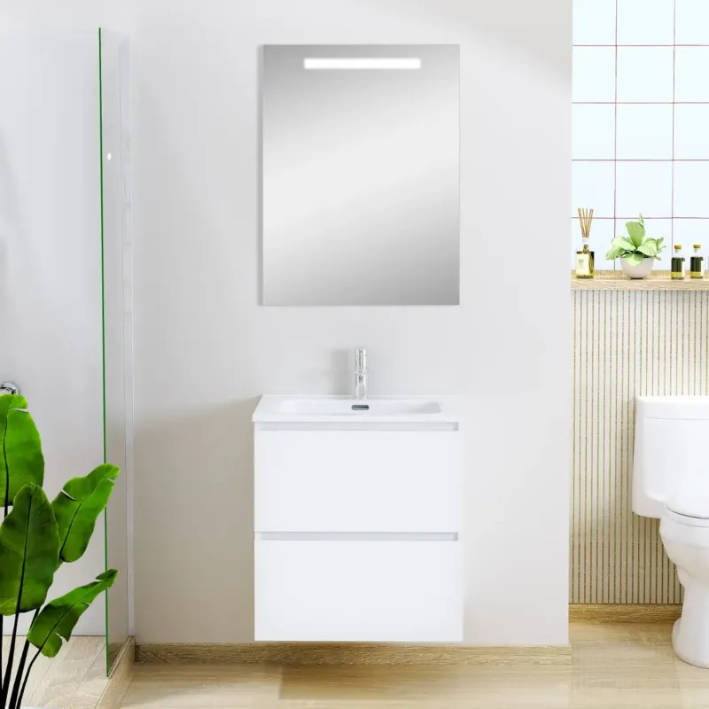 Mueller Sophia badmeubel met LED spiegel 60cm wit mat Uitverkoop