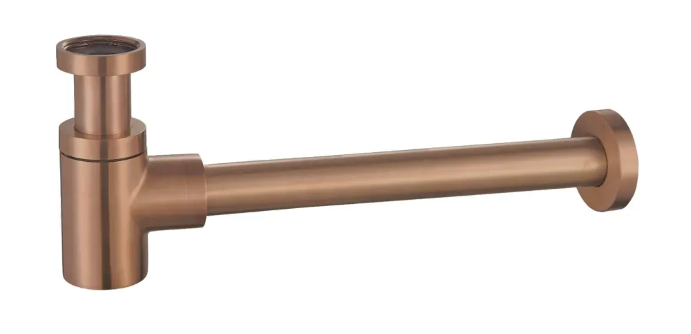 Fabrieksprijs Mueller Bronzo Luxe sifon laag 11/4" brons geborsteld