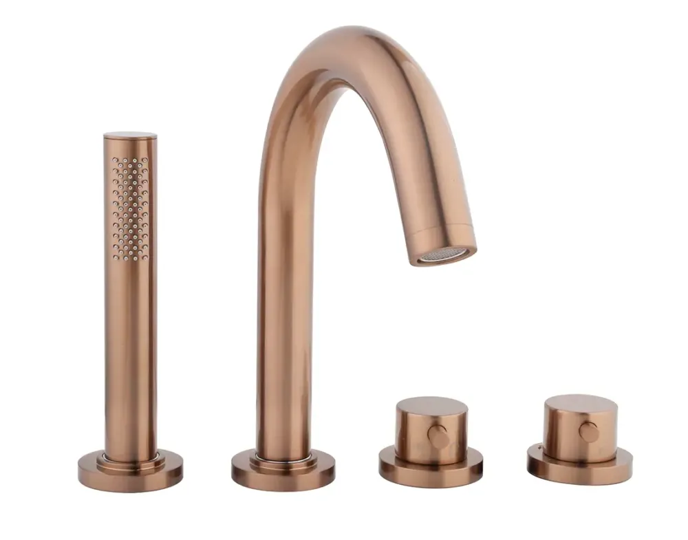 Exclusieve Aanbieding Mueller Bronzo thermostatische badrand kraan afbouwdeel geborsteld brons