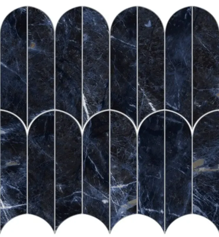 Op = Op Navale Mármore mozaïek 30x30cm sodalite blu glans gerectificeerd