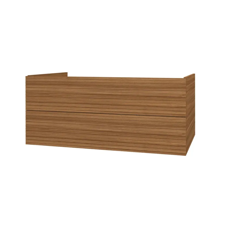 Sanigoods Maisy onderkast met ribbelfront 120cm walnoot Bestseller