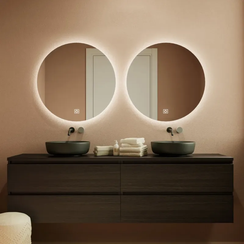 Must-Have Fontana Proma badkamermeubel 200cm zonder kommen kasteel bruin