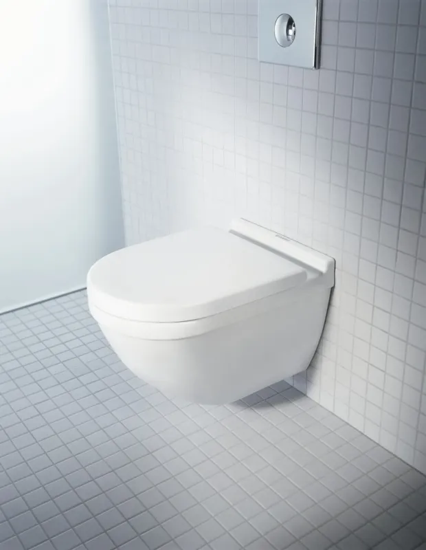 Exclusieve Aanbieding Duravit Starck 3 randloos toilet met softclose zitting en verborgen bevestiging wit glans