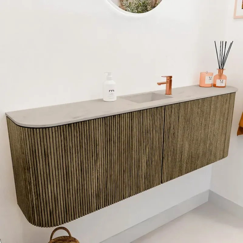 Bestel Nu Mondiaz Joya DLux 125cm toiletmeubel ronding links/rechts dusk met wastafel faye midden 1 kraangat opalo