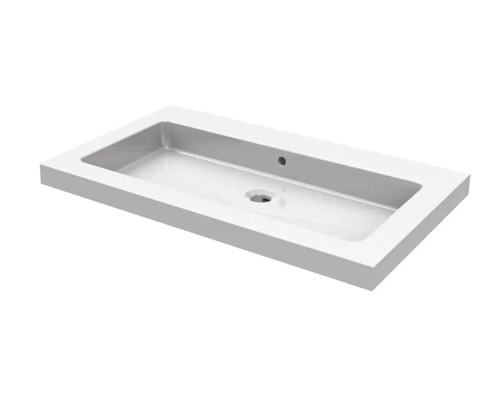 Mueller Single flat meubelwasbak 60x46cm zonder kraangat Beperkt Aanbod
