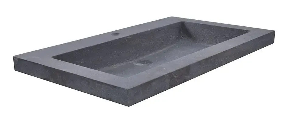 Korting Mueller Single natuursteen meubelwastafel 60x46cm met kraangat