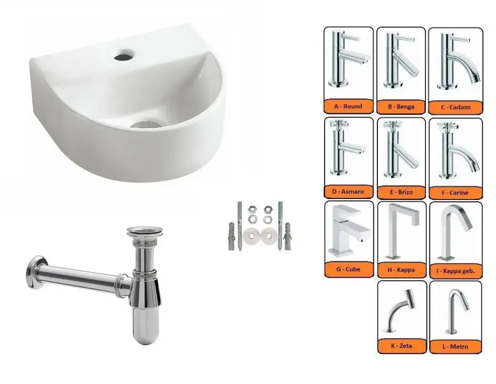 Populair Mueller Lara fontein met kraan complete set 30x25cm