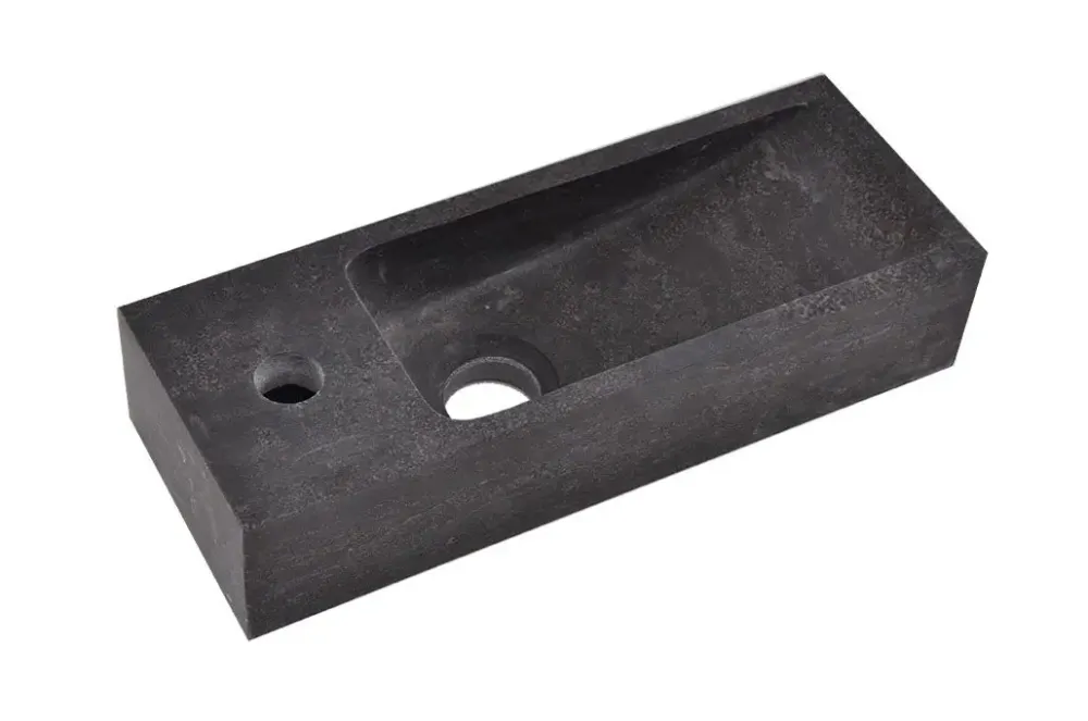 Lage Kosten Mueller Queen natuursteen fontein 38x14cm links