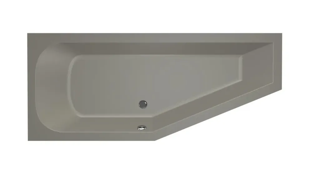 Fabrieksprijs Xenz Lagoon Compact badkuip links 170x75x45cm cement