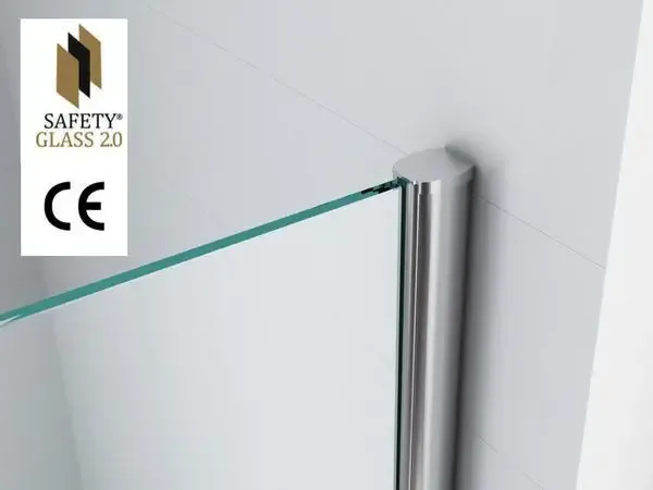Laatste Versie Mueller inloopdouche 90x200 10mm Safetyglass 2.0