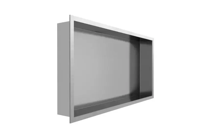 Goedkoop Mueller Round inbouwnis 30x60x10cm RVS