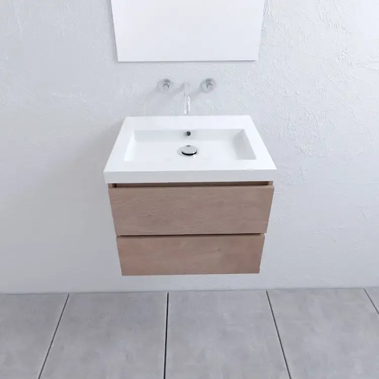 Mueller Rio eiken badmeubel 60cm 0 kraangaten Aanbieding